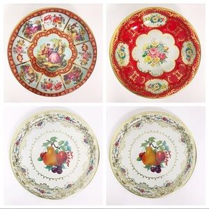 Vintage Daher Decorated Ware Metal Serving Dishes